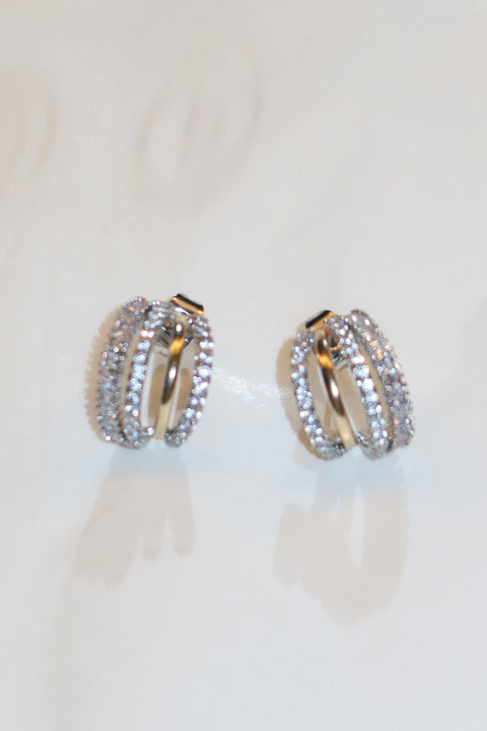 Orecchini mezzi cerchi Mixati