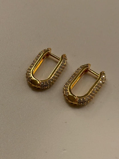 Orecchini longuette brillantini