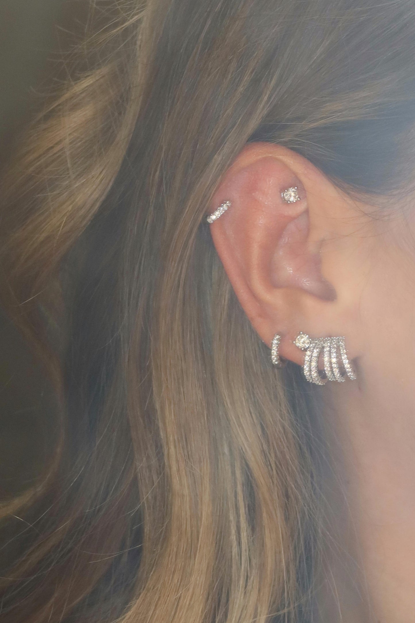 Orecchini fasce Tennis mini