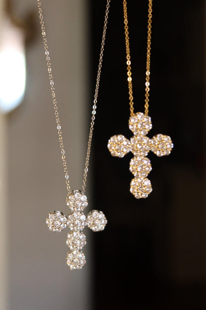 Collana croce Fiori