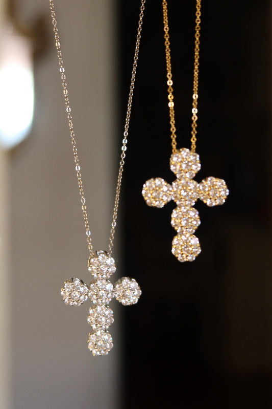 Collana croce Fiori