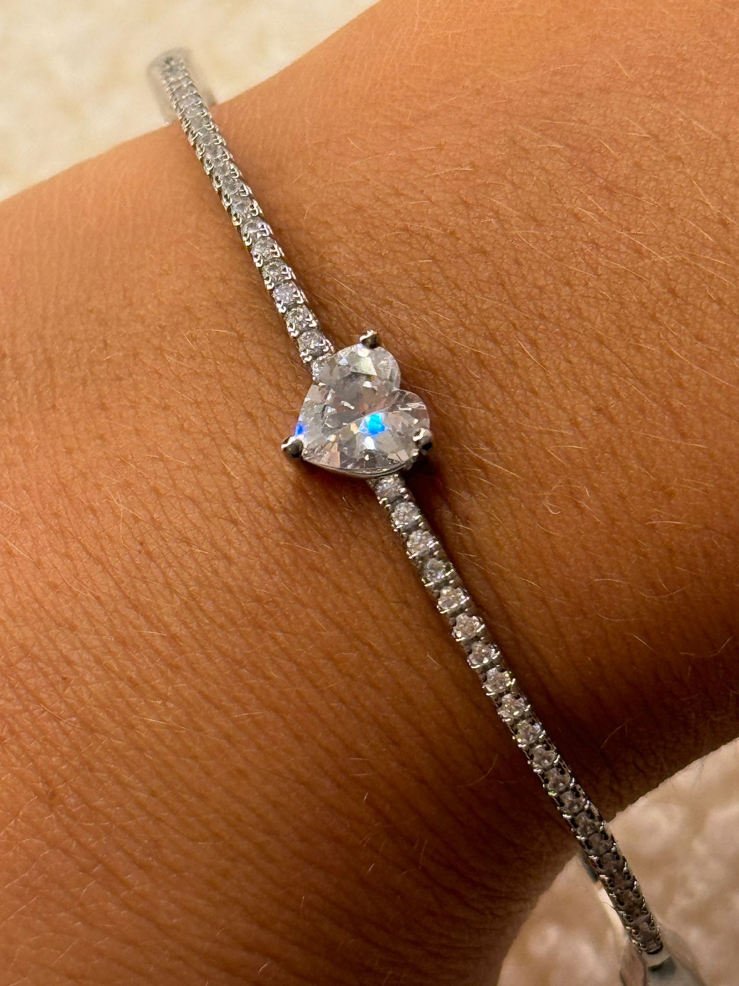 Bracciale rigido Filodamore con brillantini