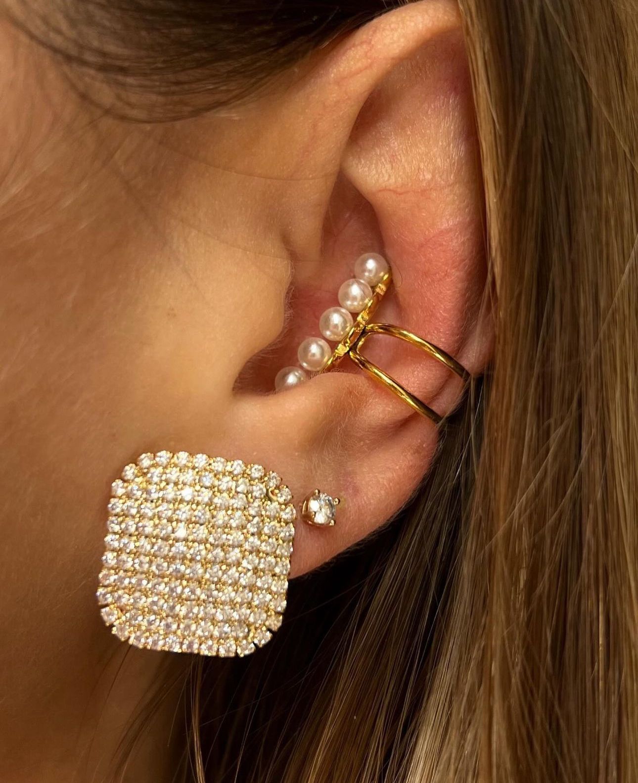 Earcuff conch perle