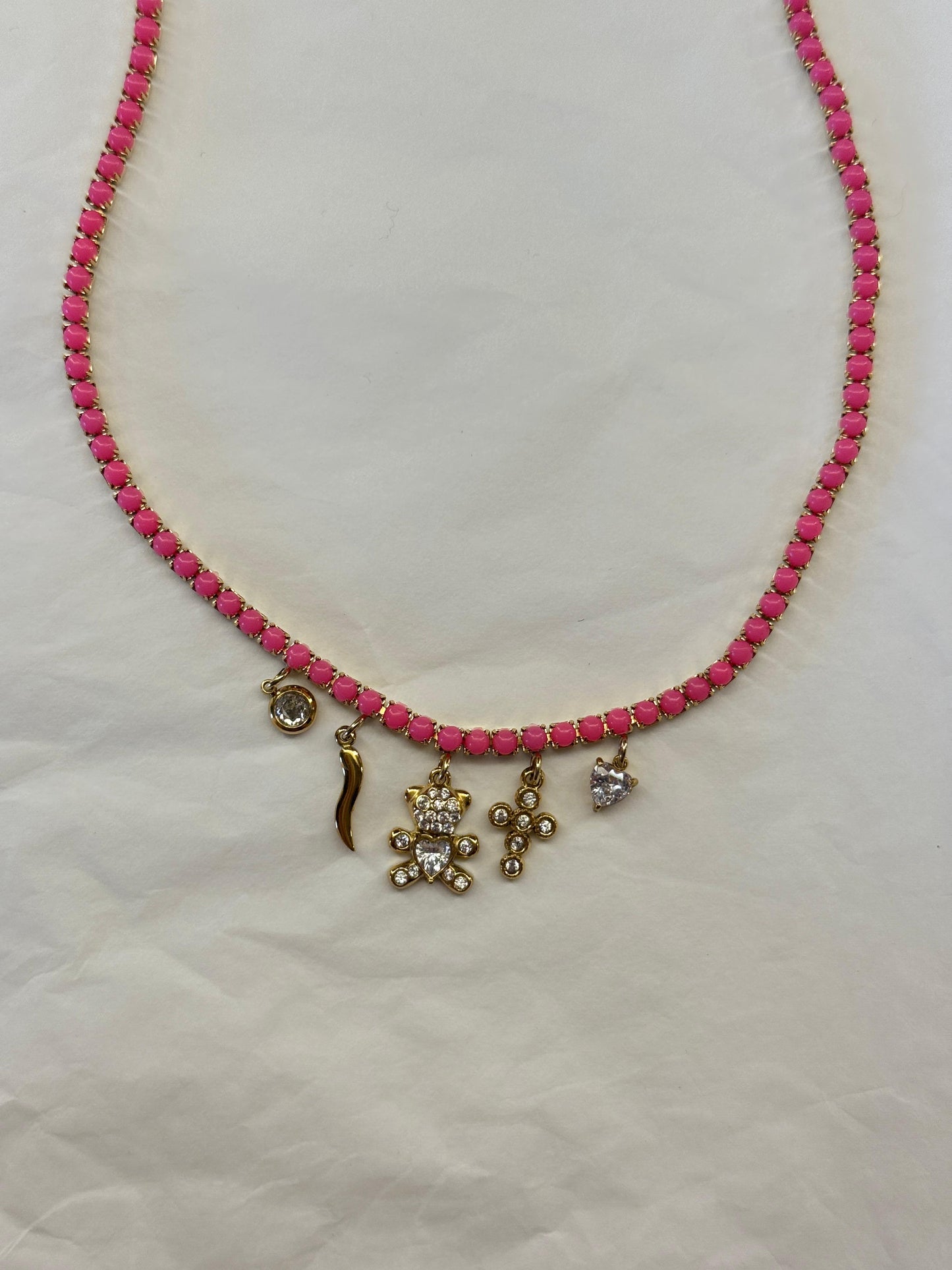 Collana Tennis Charms Colors