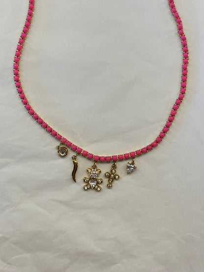 Collana Tennis Charms Colors