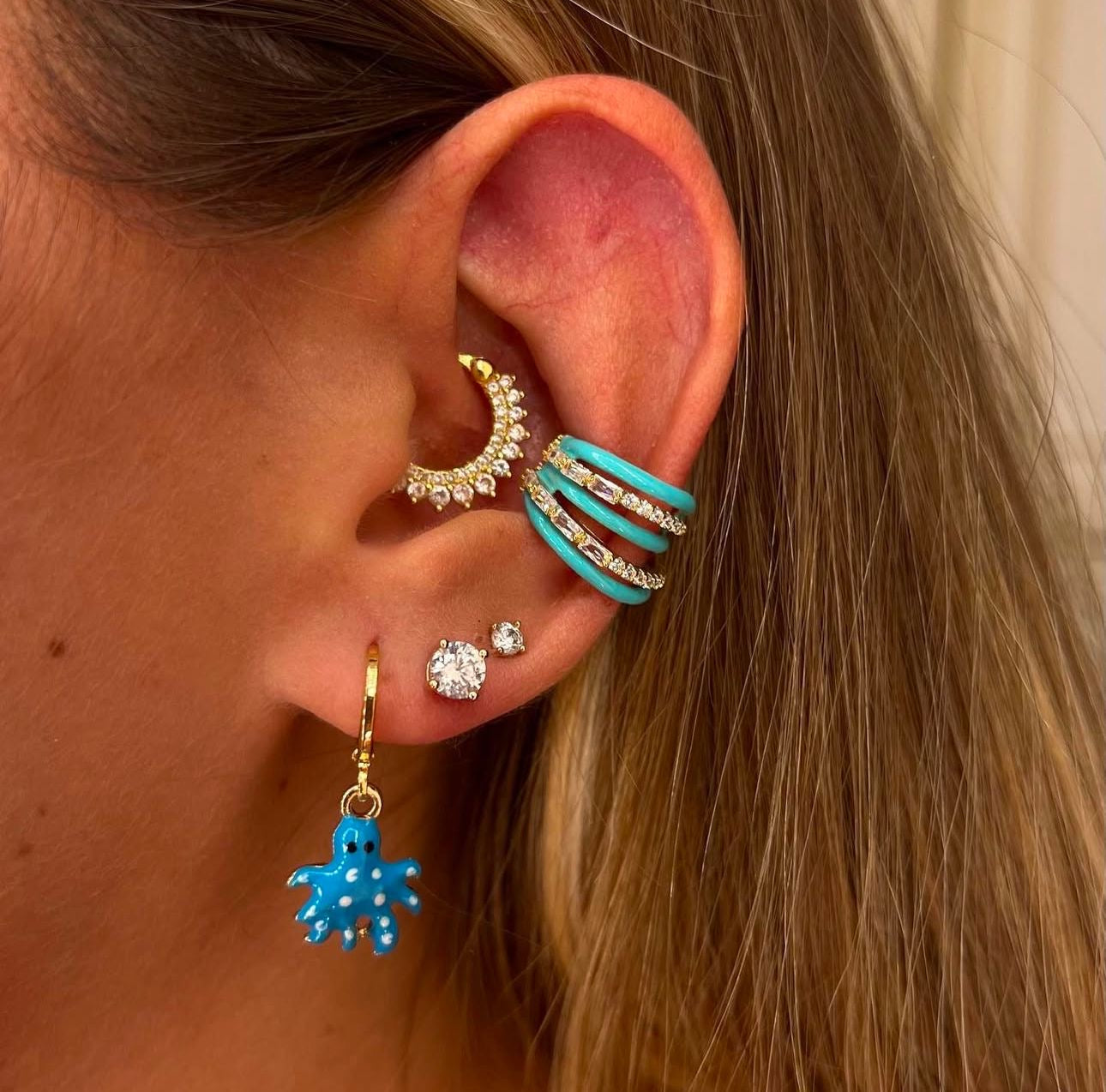 Earcuff cinque fasce color