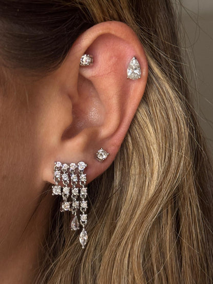 Orecchini multi Punti Luce pendenti