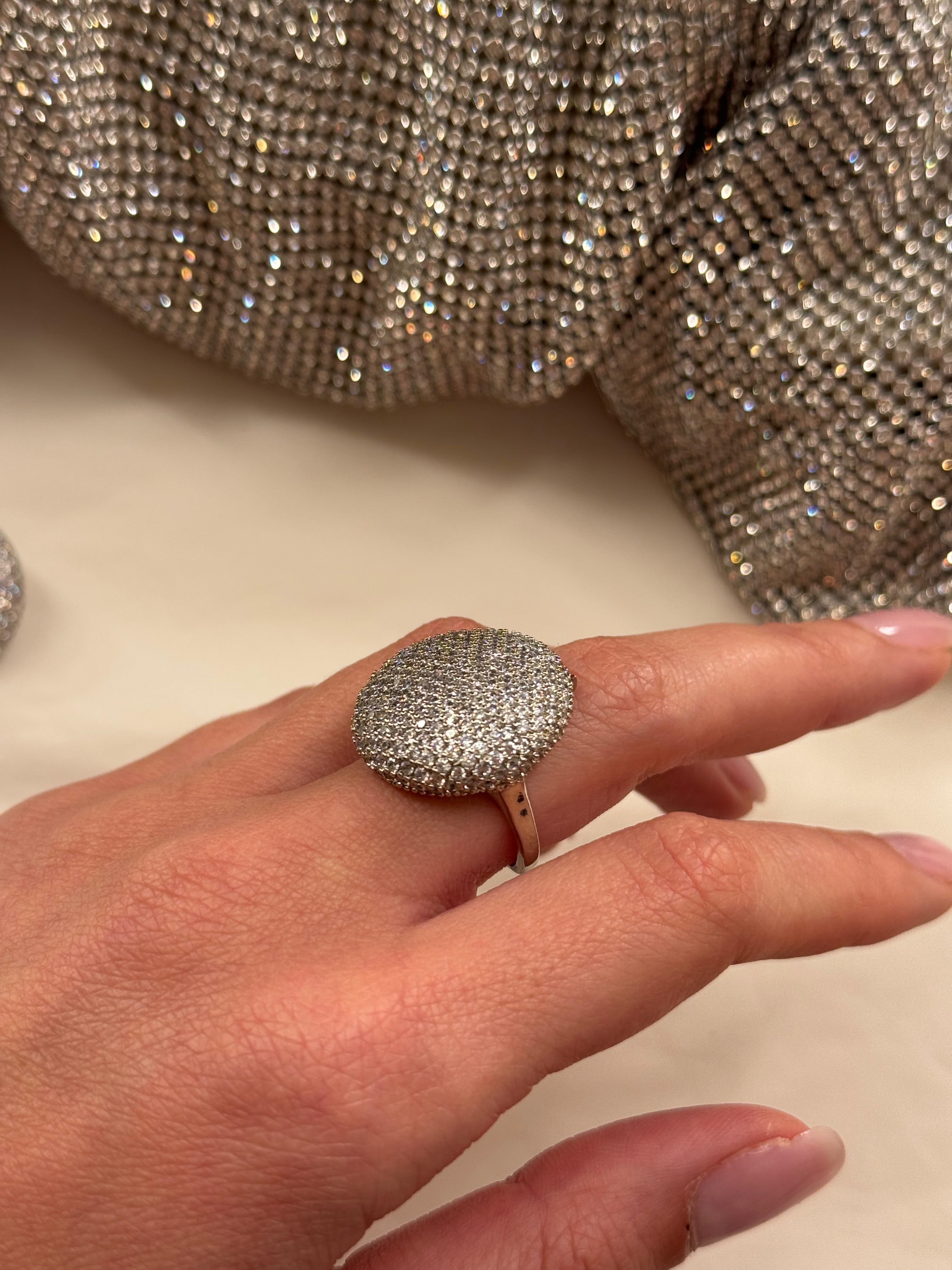 Anello Maxi Ball strass
