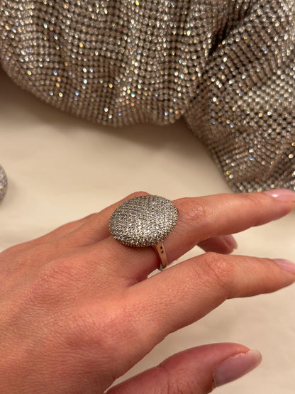 Anello Maxi Ball strass