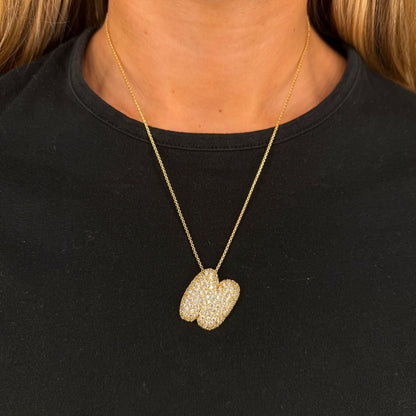 Collana lettera bubble