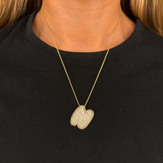 Collana lettera bubble