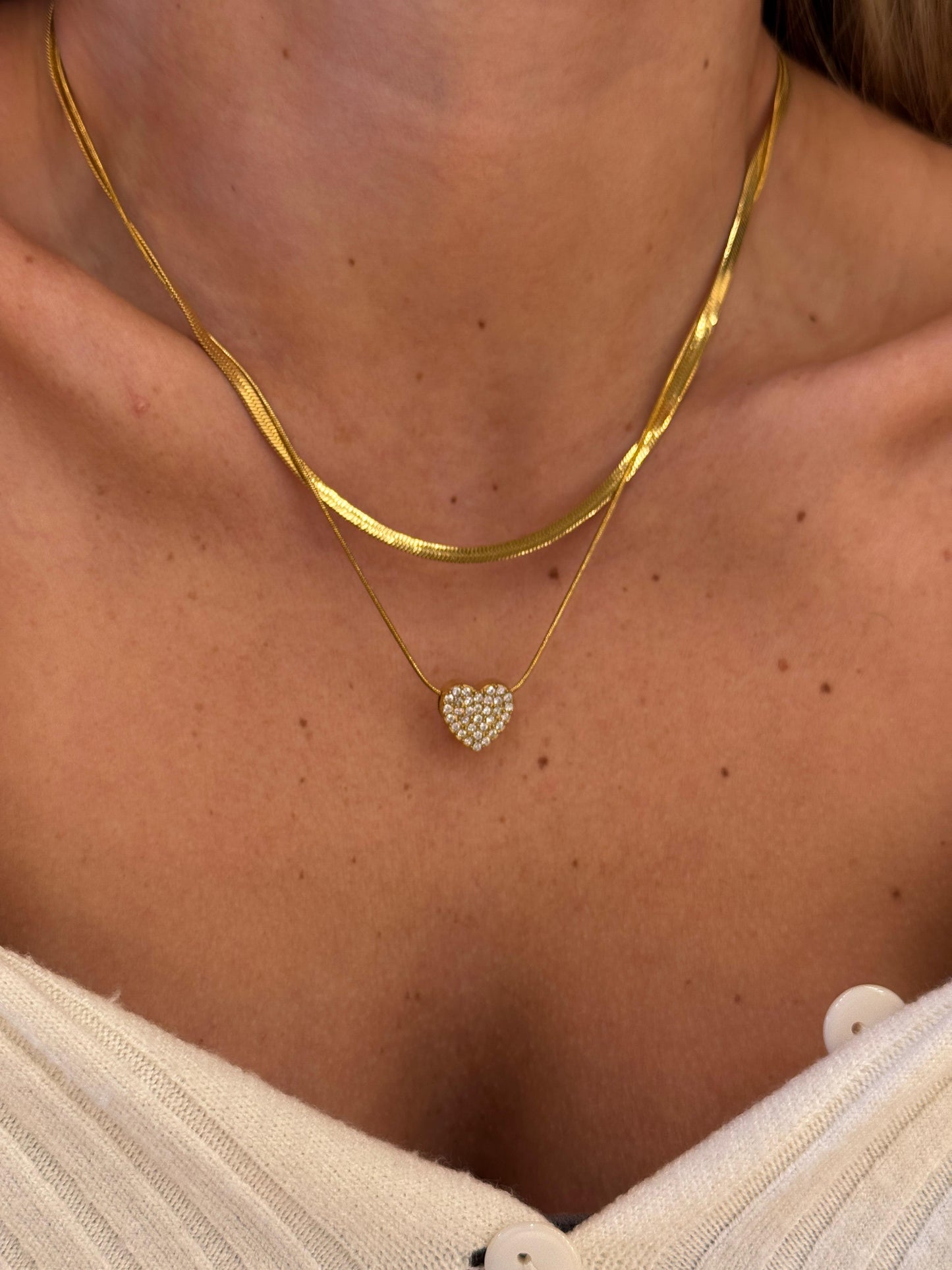 Collana due in uno Cuore Dafne + Snake