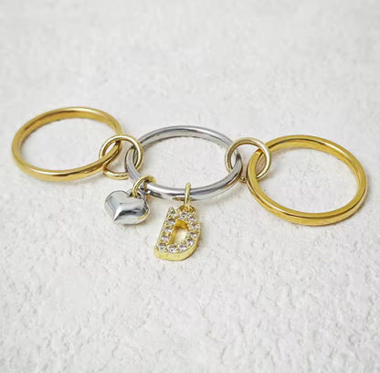 Anello STAR con lettera