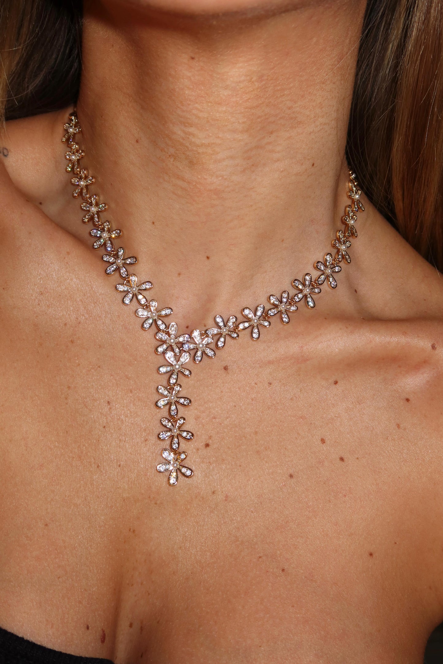 Collana girocollo FIORI CRISTAL