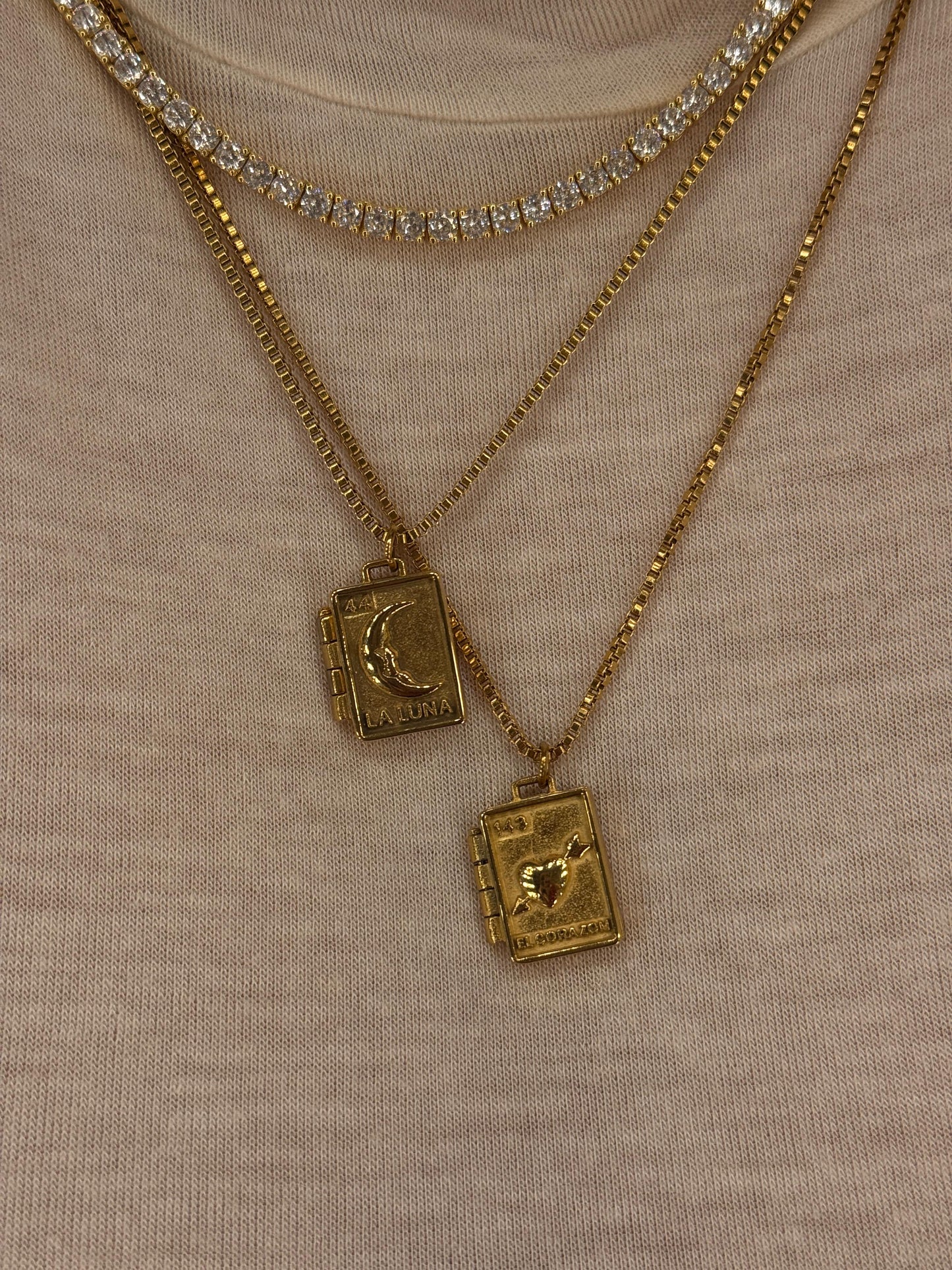 Collana apribile “LA LUNA” / “EL CORAZON”