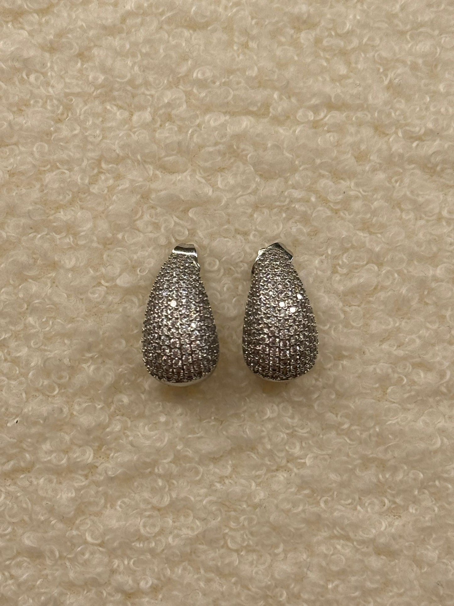Orecchini gocce brillantinate
