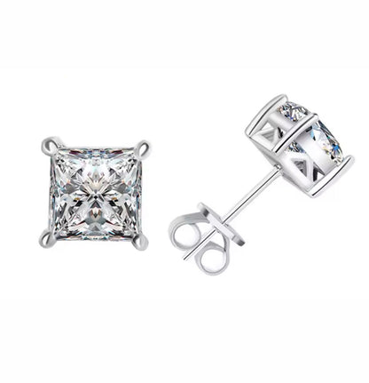 Punti luce taglio Principessa in Moissanite