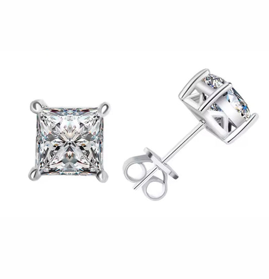 Punti luce taglio Principessa in Moissanite