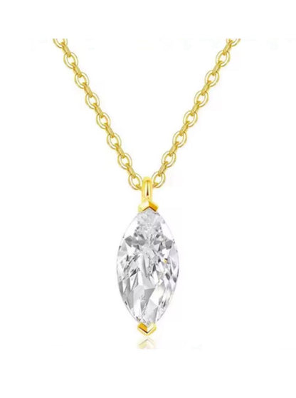 Collana punto luce taglio Marchesa in Moissanite
