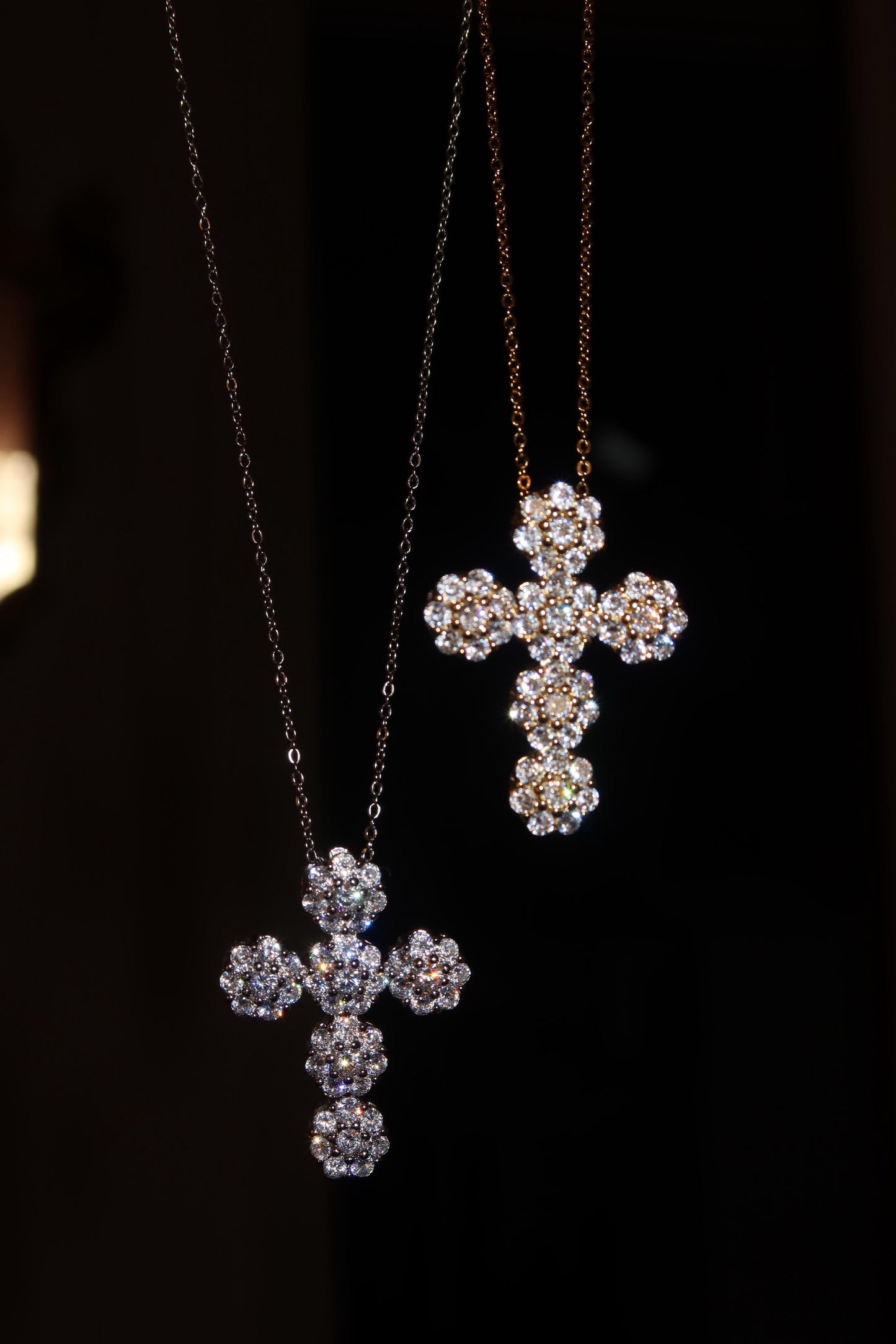Collana croce Fiori
