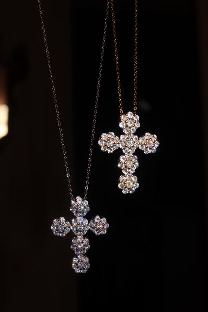 Collana croce Fiori