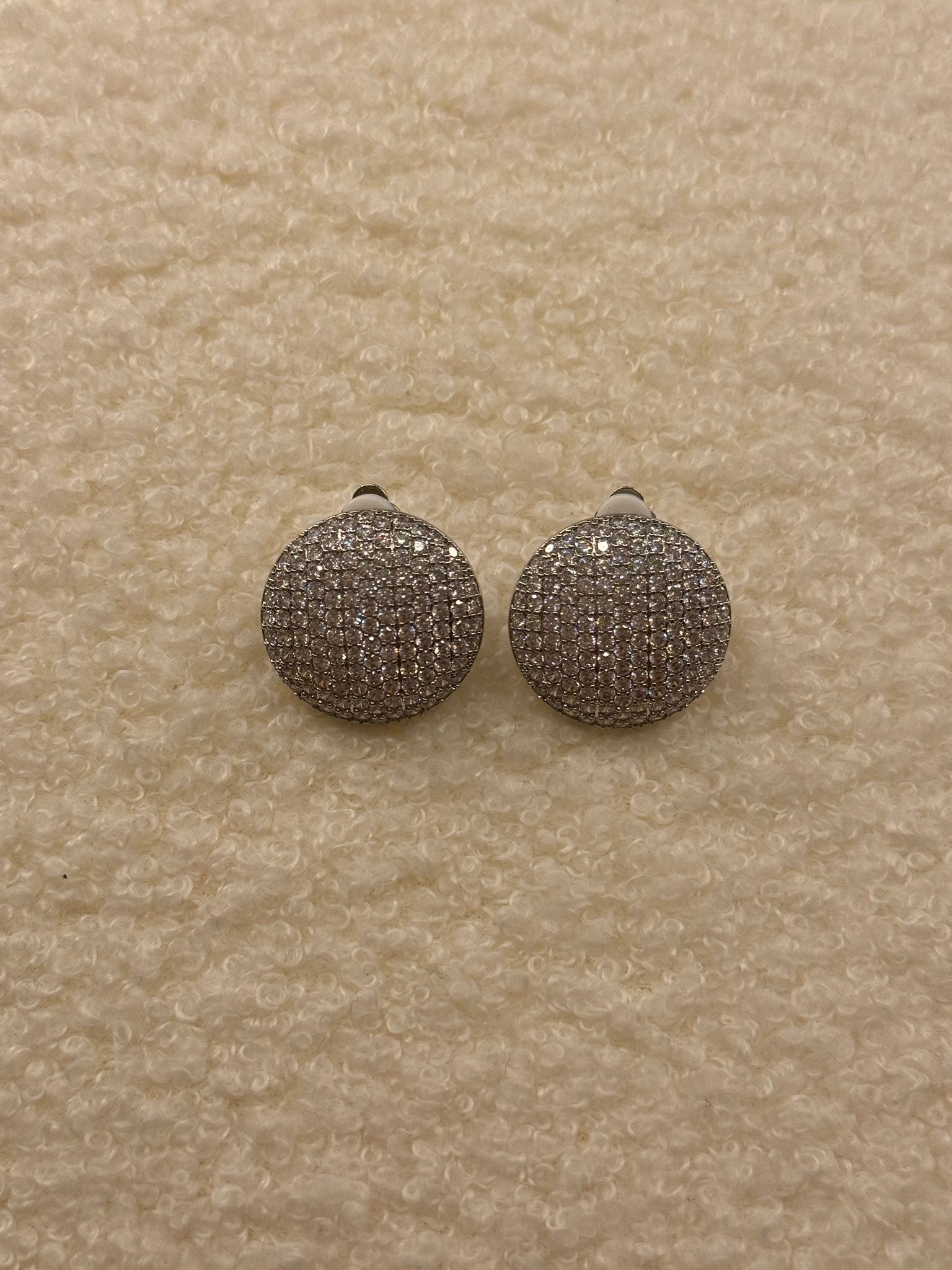 Orecchini Maxi Ball Brillantini (con clip)