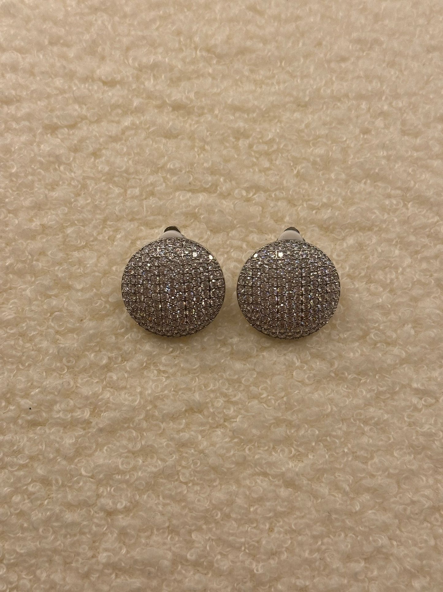 Orecchini Maxi Ball Brillantini (con clip)