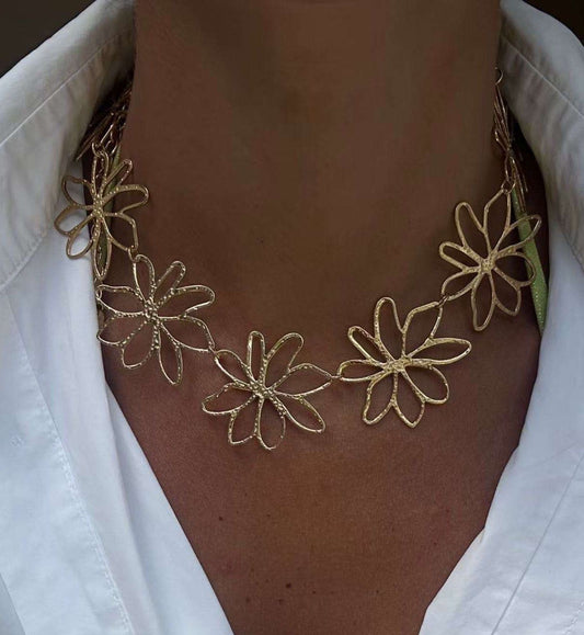 Collana Girocollo Fiori