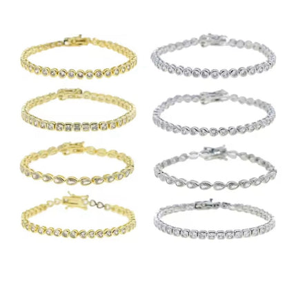 Bracciale Tennis Geometrico