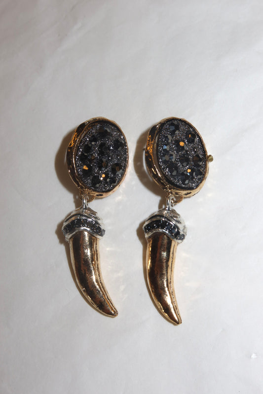 Orecchini Corno BlackGold