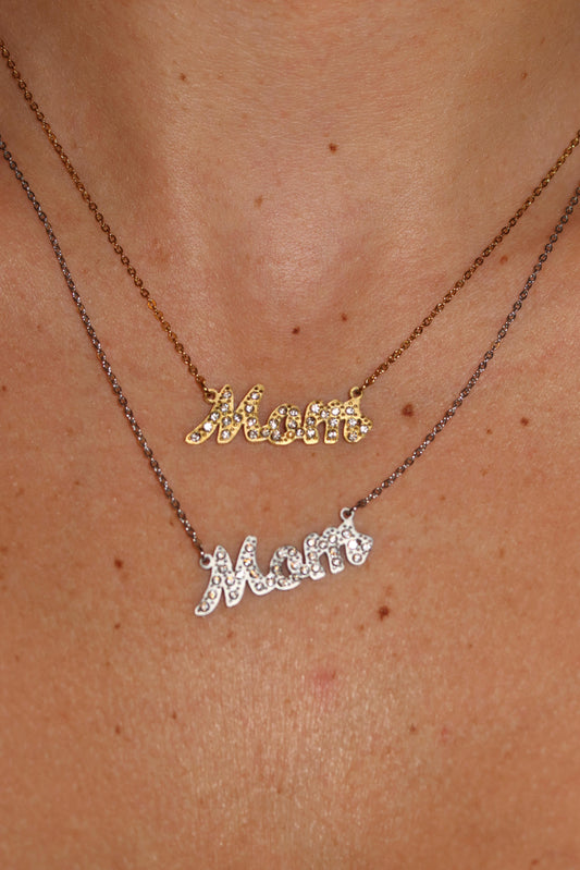 Collana Mom in Corsivo