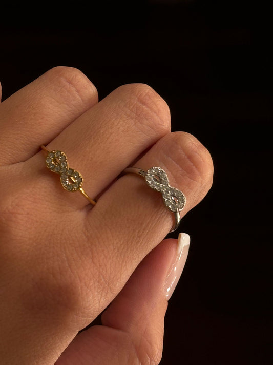Anello fedina infinito