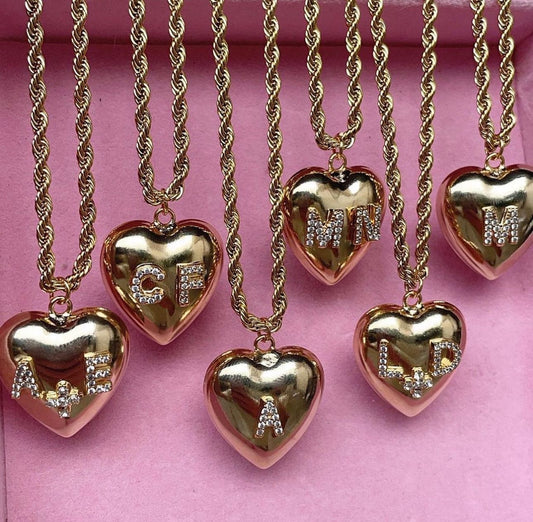 Collana lettera nel cuore