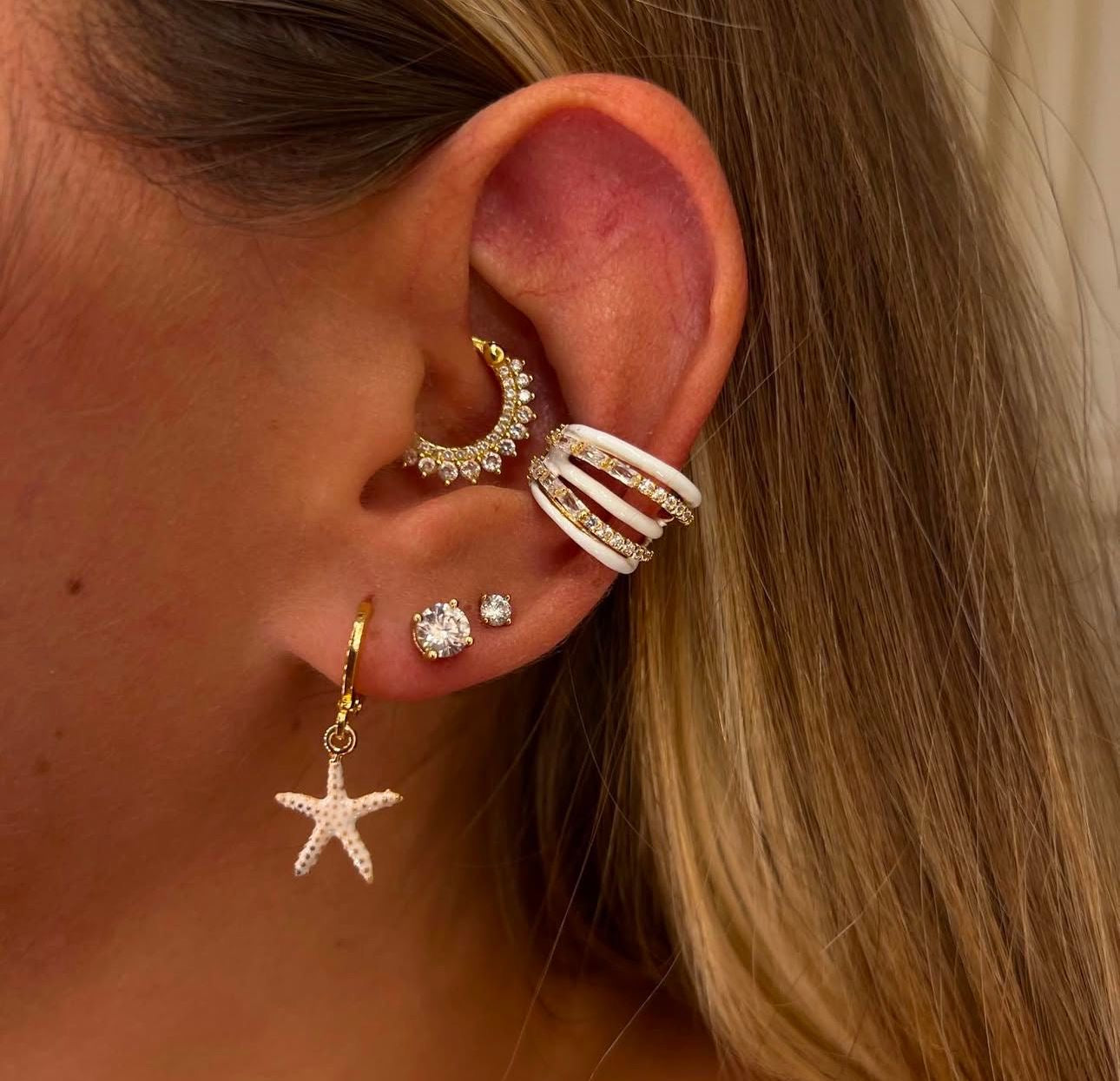 Earcuff cinque fasce color