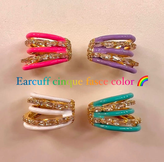 Earcuff cinque fasce color