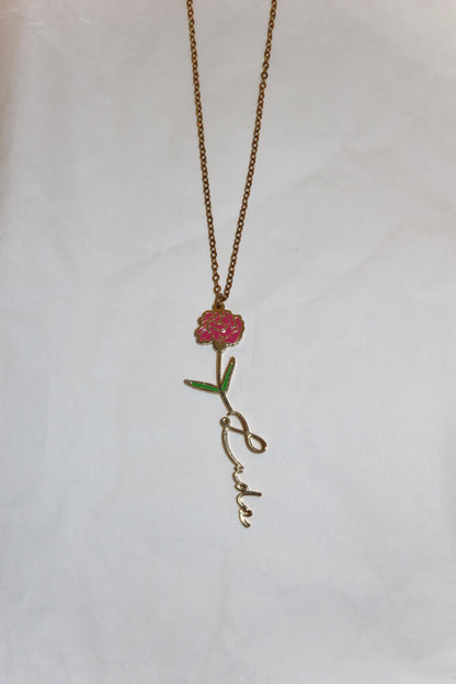 Collana Fiore di Nascita Personalizzabile