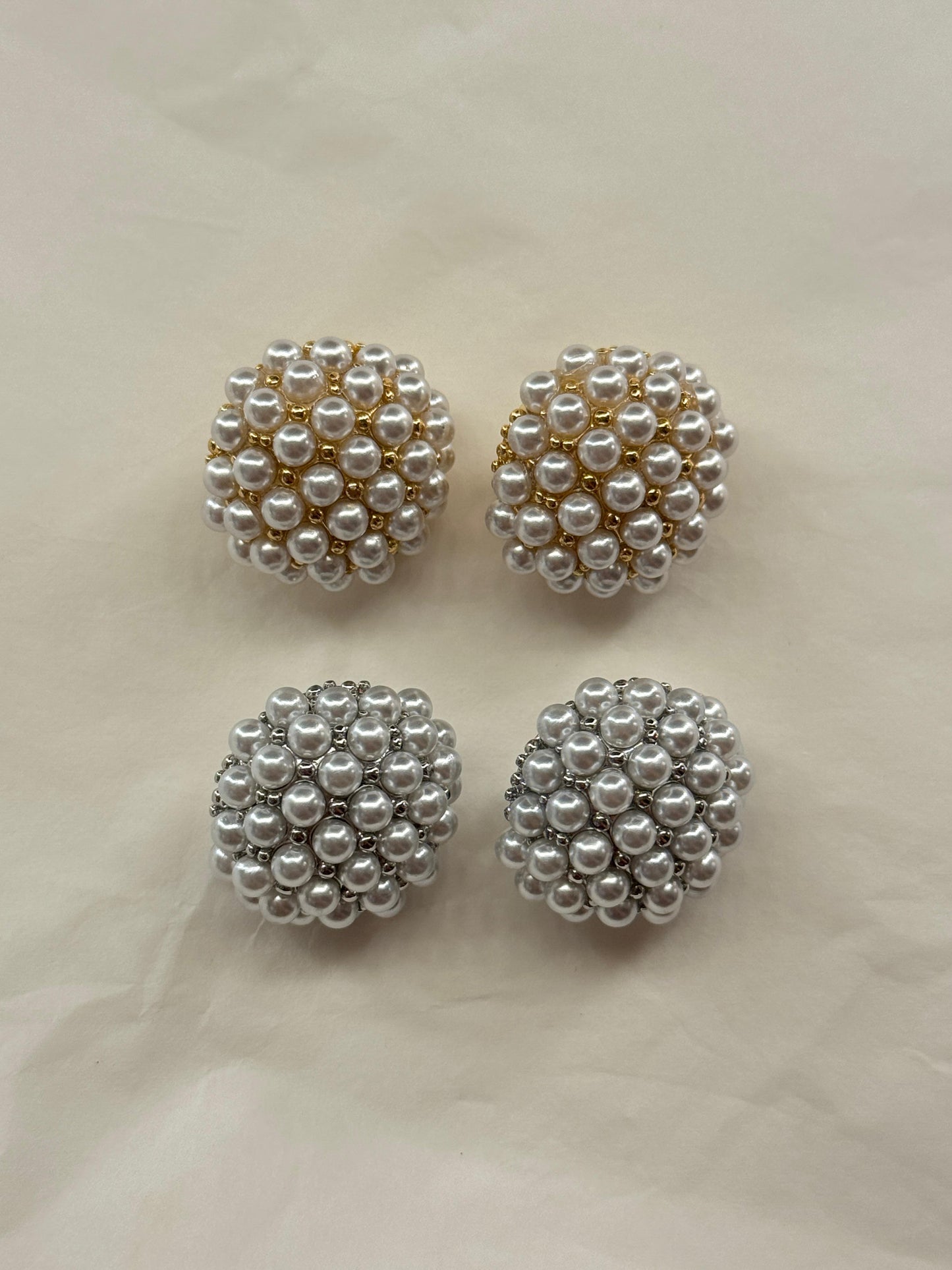 Orecchini Micro Perle con clip