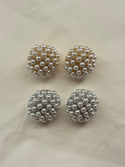Orecchini Micro Perle con clip