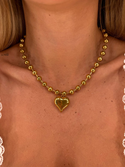Collana cuore e praline