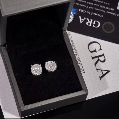 Orecchini a Grappolo in Moissanite