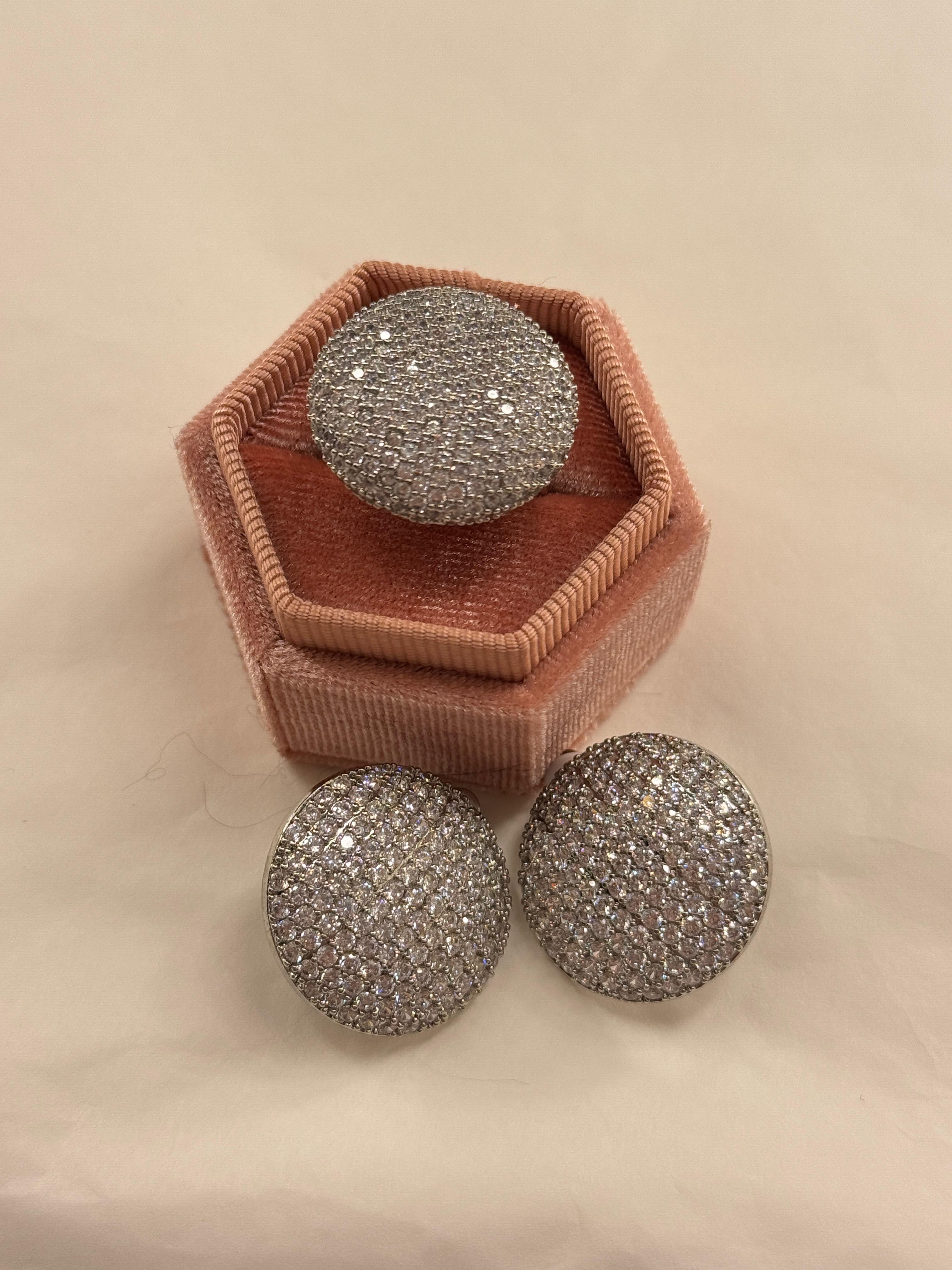 Anello Maxi Ball strass