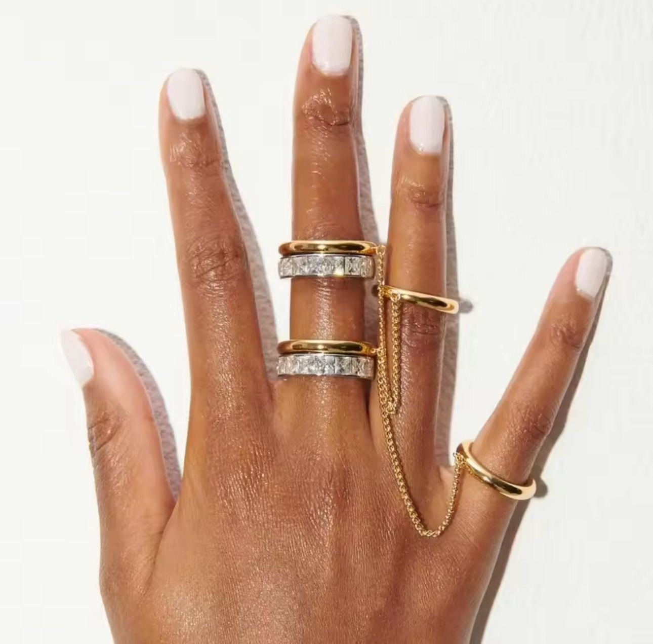Doppio anello catena CLIO GOLD