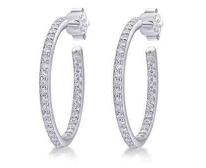 Cerchi Open in Moissanite