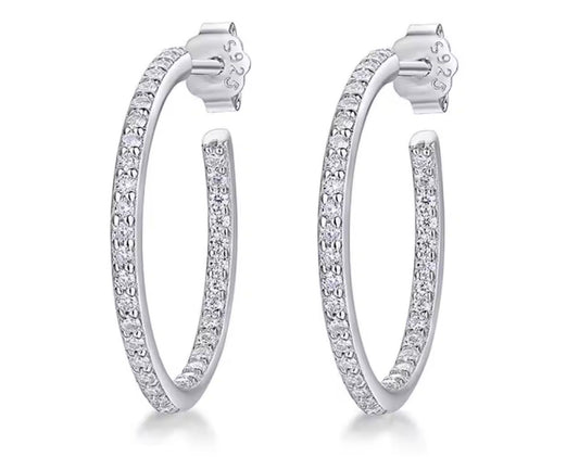 Cerchi Open in Moissanite