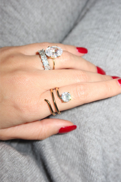 Anello Spirale punto luce