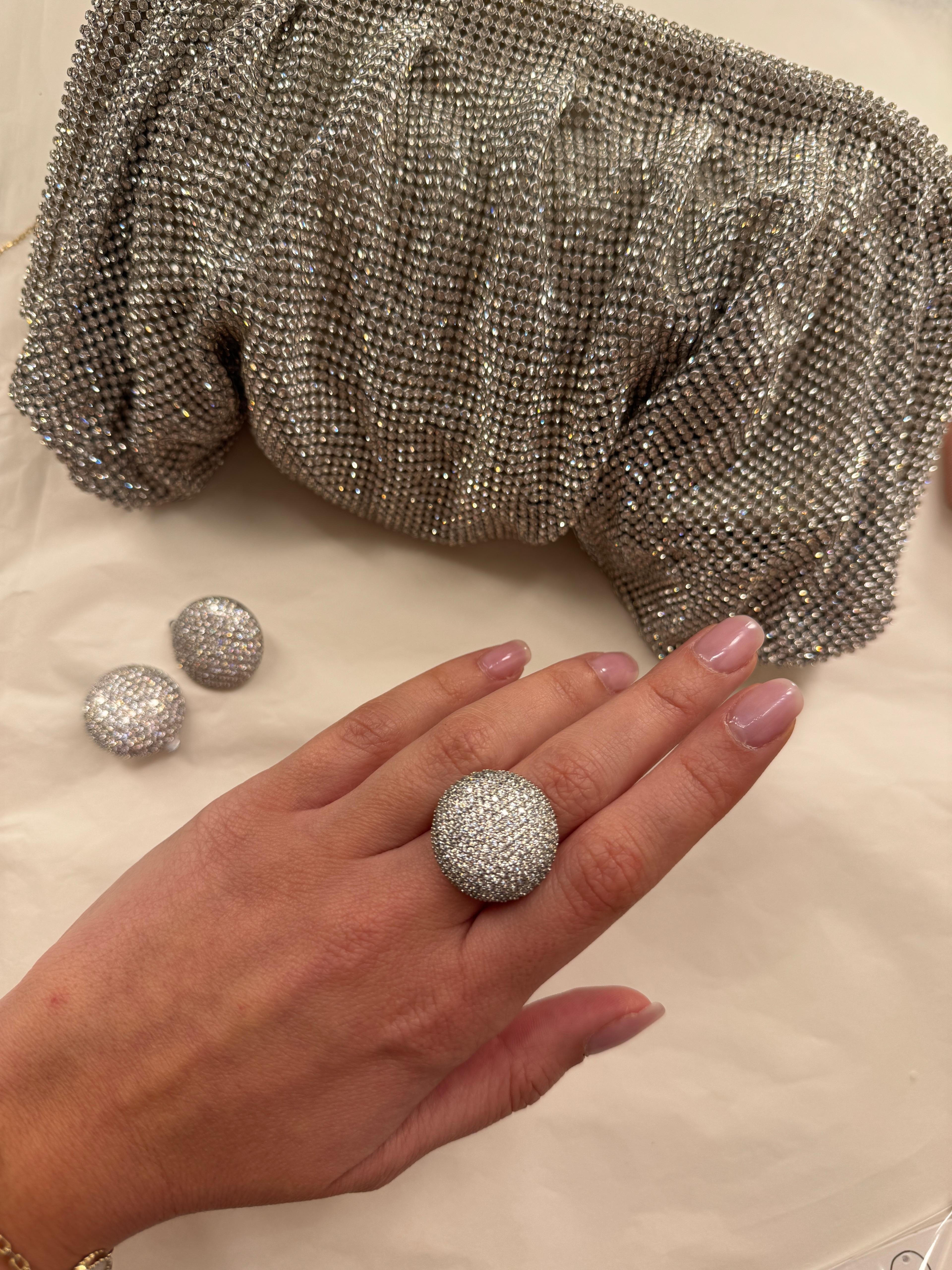 Anello Maxi Ball strass