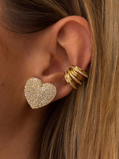 Orecchini clip CUORE PAMELA