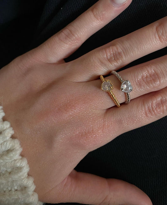 Anello punto luce cuore