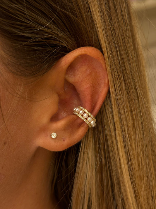 Earcuff perline e tennis