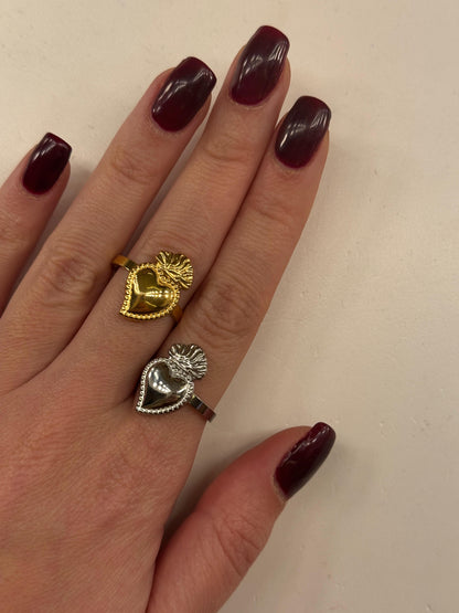 Anello cuore sacro